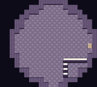 Map of Pokémon Tower (1F) in Pokémon Claude Red