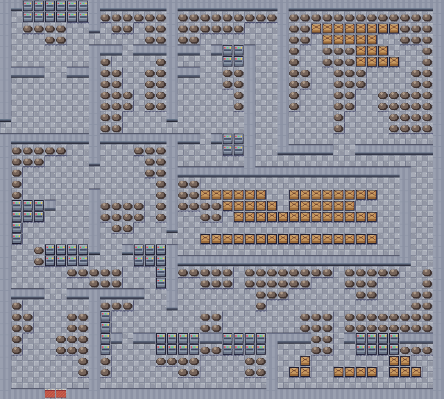 Map of Power Plant in Pokémon Claude Red