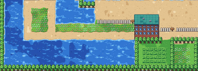 Map of Route 18 in Pokémon Claude Red