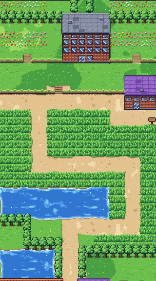 Map of Route 6 in Pokémon Claude Red