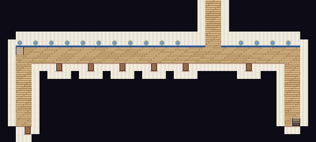 Map of S.S. Anne (1F) in Pokémon Claude Red