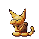 Abra pixel-art sprite