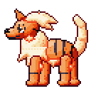 Arcanine pixel-art sprite