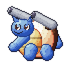 Blastoise pixel-art sprite