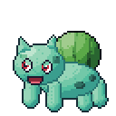 Bulbasaur pixel-art sprite