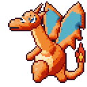 Charizard pixel-art sprite