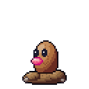 Diglett pixel-art sprite
