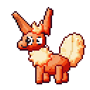 Flareon pixel-art sprite