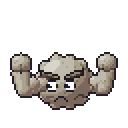Geodude pixel-art sprite