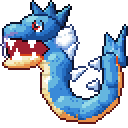 Gyarados pixel-art sprite