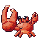 Kingler pixel-art sprite