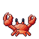 Krabby pixel-art sprite