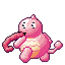 Lickitung pixel-art sprite