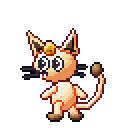 Meowth pixel-art sprite