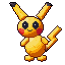 Pikachu pixel-art sprite