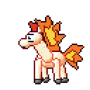 Ponyta pixel-art sprite