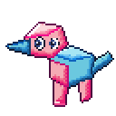 Porygon pixel-art sprite