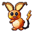 Raichu pixel-art sprite