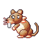 Raticate pixel-art sprite