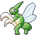Scyther pixel-art sprite