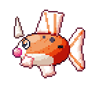 Seaking pixel-art sprite