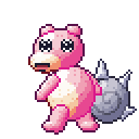 Slowbro pixel-art sprite