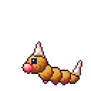 Weedle pixel-art sprite